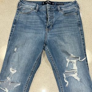 Hollister, high-rise, crop, super skinny .Hollister classic stretch